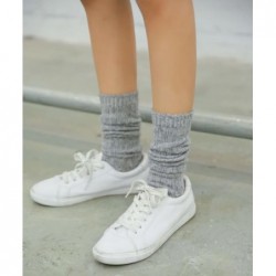 TINTAO Damensocken, Baumwollstrick, lässige Crew-Socken, dick gestrickt, warme Wollsocken, Slouch-Socken, Geschenksocken für Frauen