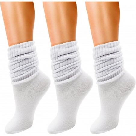 Winterlace 3 Paar Slouch-Socken für Damen, weiche, extralange Scrunch-Kniestrümpfe, Großpackung