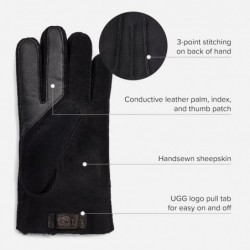 UGG Touchscreen-Handschuhe aus kontrastierendem Schaffell für Herren