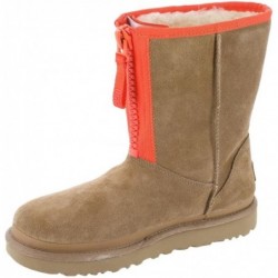 UGG Damen-Stiefel „Classic Short“ mit Reißverschluss und Logo