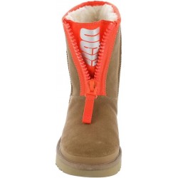 UGG Damen-Stiefel „Classic Short“ mit Reißverschluss und Logo