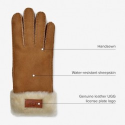 UGG Damen Turn Cuff wasserabweisende Schaffellhandschuhe