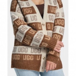 UGG Damen Strickjacke mit grafischem Logo